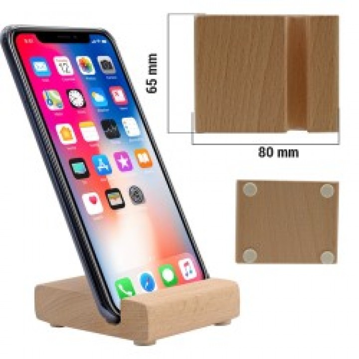Promosyon Ahşap Masaüstü Telefon Standı